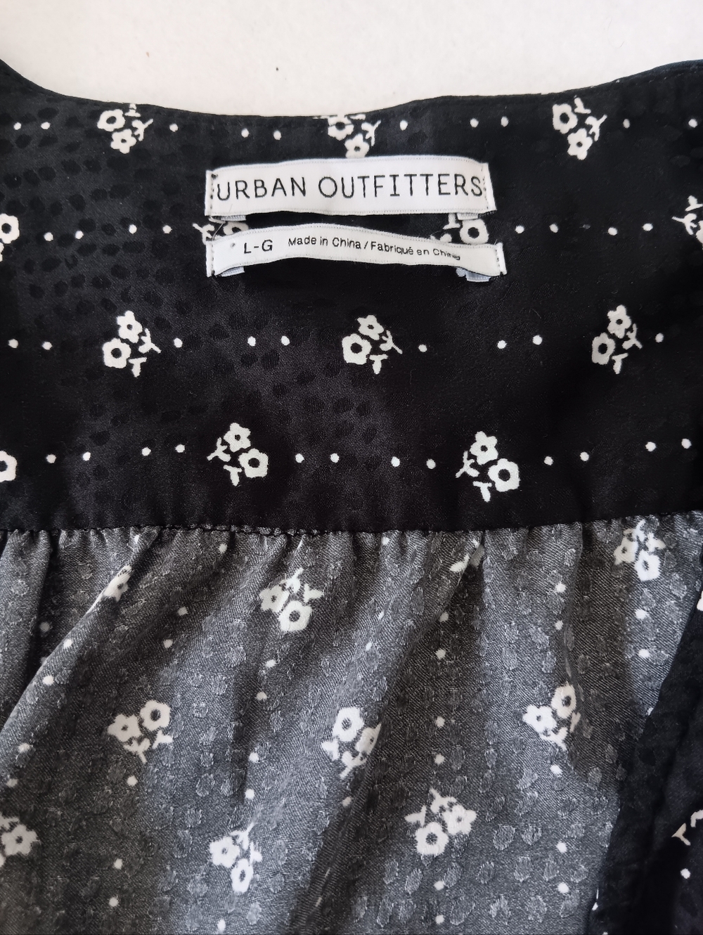 Urban Outfitters Black and White Floral Dress